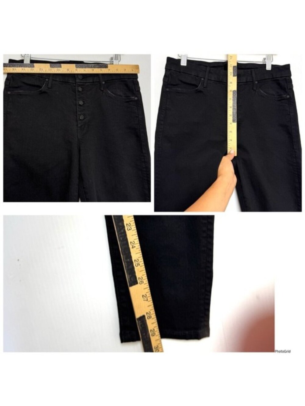 Mother Jeans The Pixie Ankle Fray in Not Guilty Black 31 - Picture 9 of 13